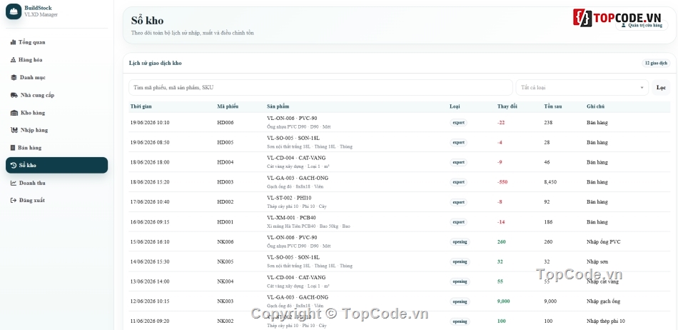Website bán hàng,Website quản lý,quản lý bán hàng